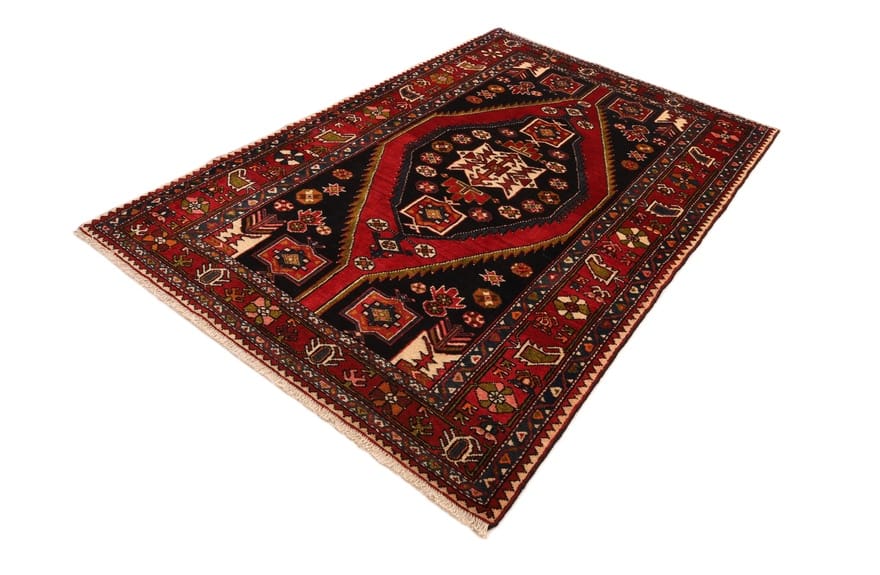 hochwertiger-perserteppich-204x137-cm-160000-knoten-rot-orange-1-7 Perserteppich aus Iran, 202 × 136 cm