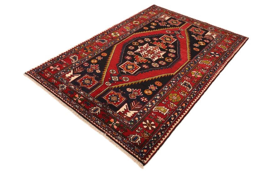 hochwertiger-perserteppich-204x137-cm-160000-knoten-rot-orange-1-9 Perserteppich aus Iran, 202 × 136 cm