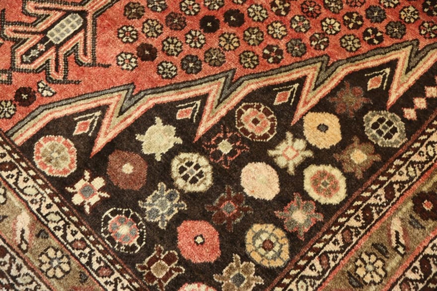 Handgeknüpfter Perserteppich, 213 × 136 cm, Wolle