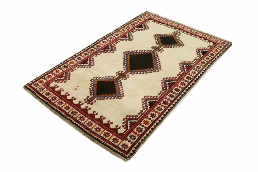 Handgeknüpfter Shiraz Perserteppich 212 × 133 cm