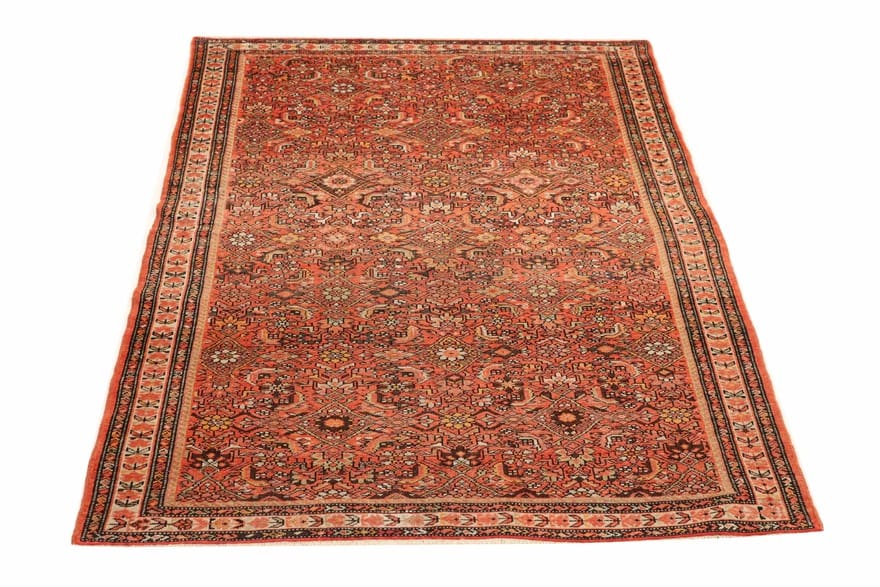 malayer-teppich-199x127-cm-semi-antik-handgeknupft-orientteppich-1 Antiker Malayer Perserteppich, 197 × 126 cm, Wolle