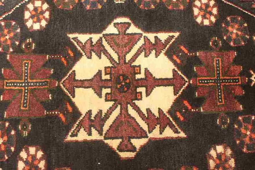 Handgeknüpfter Perserteppich, 214 × 140 cm, Wolle