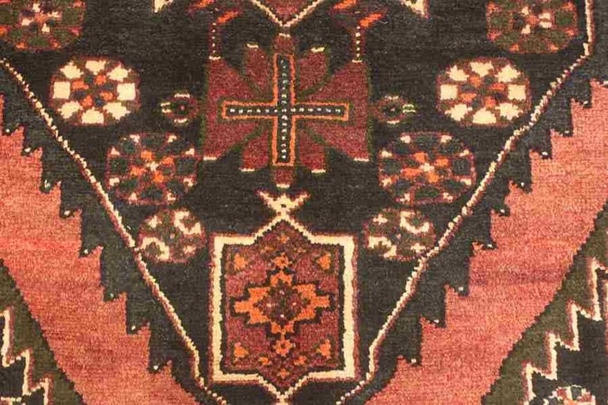 Handgeknüpfter Perserteppich, 214 × 140 cm, Wolle