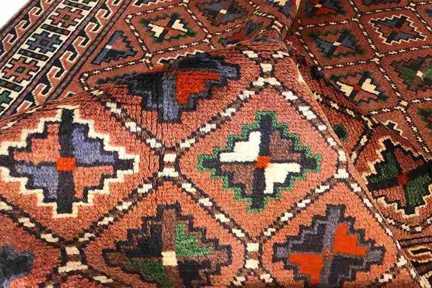 Handgeknüpfter Baluch Perserteppich 202 × 123 cm