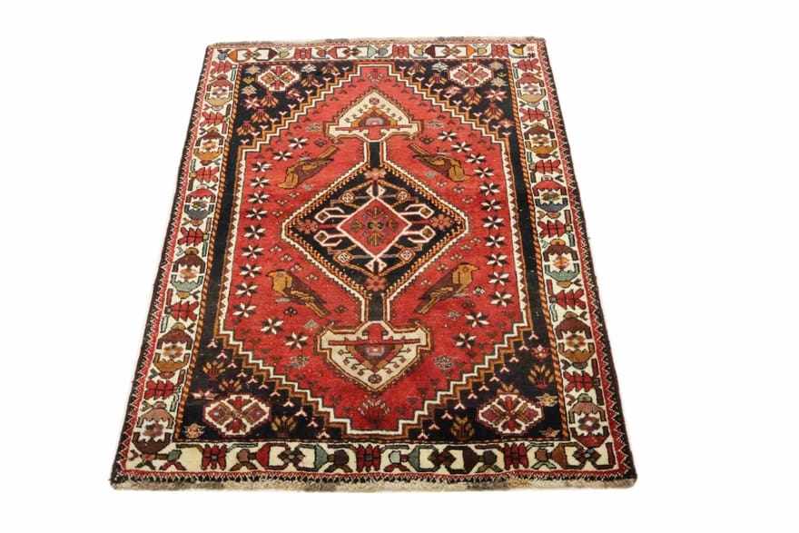 Handgeknüpfter Qashqai Perserteppich 179 × 128 cm