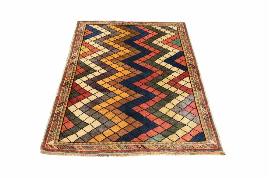 Handgeknüpfter Qashqai Perserteppich 186 × 122 cm