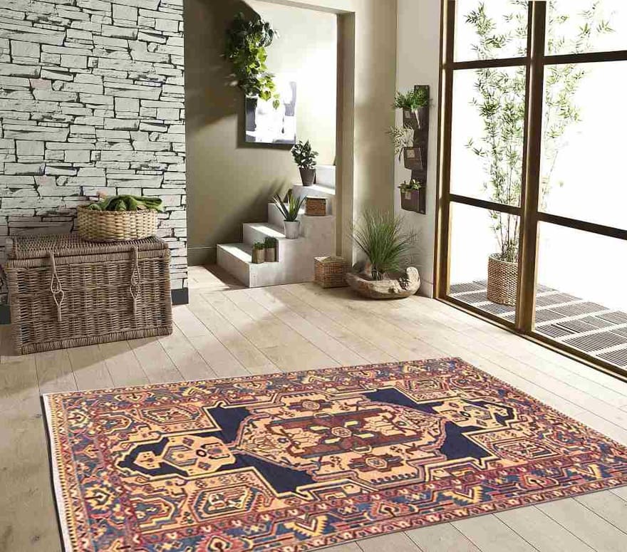 hamadan-alt-teppich-214x133-cm-antik-handgeknupft-perserteppich-1 Antiker Hamadan Perserteppich aus Iran, 212 × 132 cm