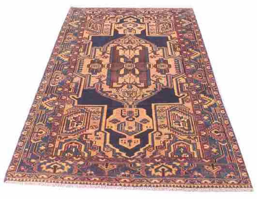 hamadan-alt-teppich-214x133-cm-antik-handgeknupft-perserteppich-2 Antiker Hamadan Perserteppich aus Iran, 212 × 132 cm