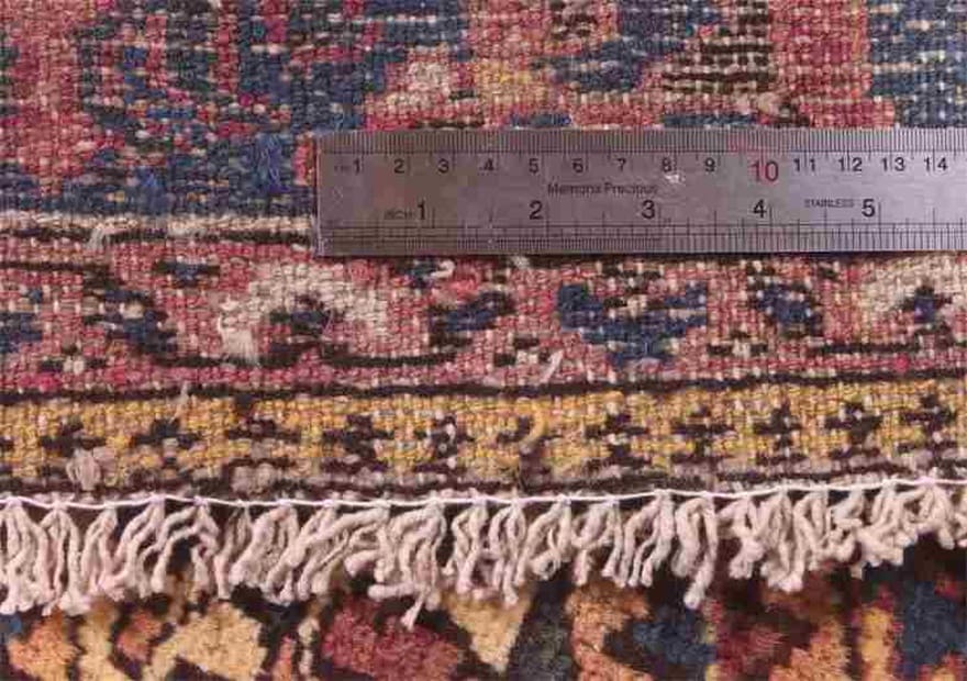 hamadan-alt-teppich-214x133-cm-antik-handgeknupft-perserteppich-6 Antiker Hamadan Perserteppich aus Iran, 212 × 132 cm