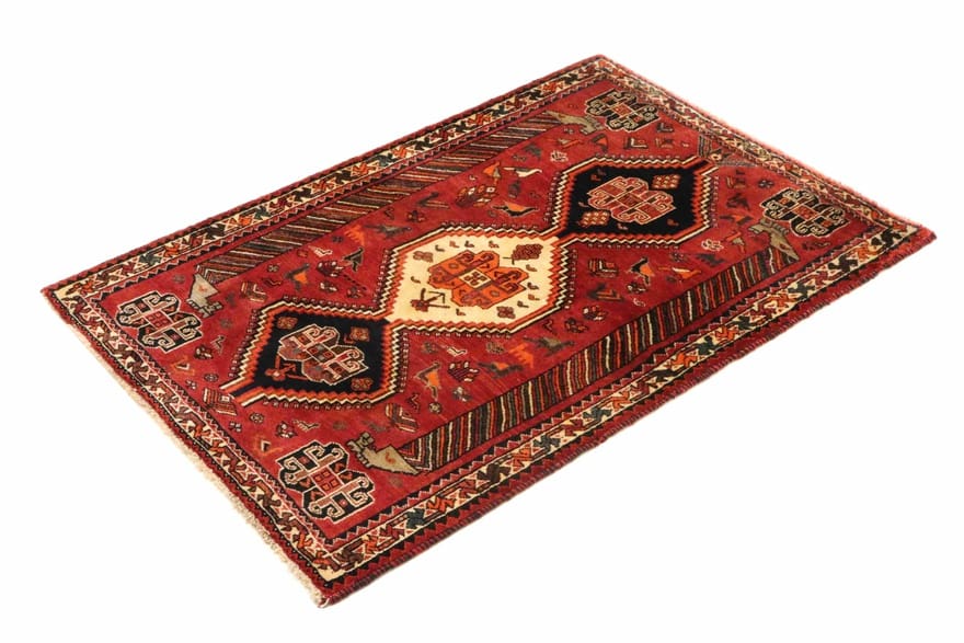 Handgeknüpfter Qashqai Perserteppich 170 × 118 cm