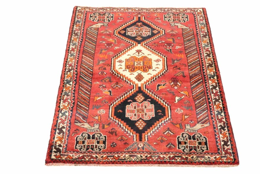 Handgeknüpfter Qashqai Perserteppich 170 × 118 cm