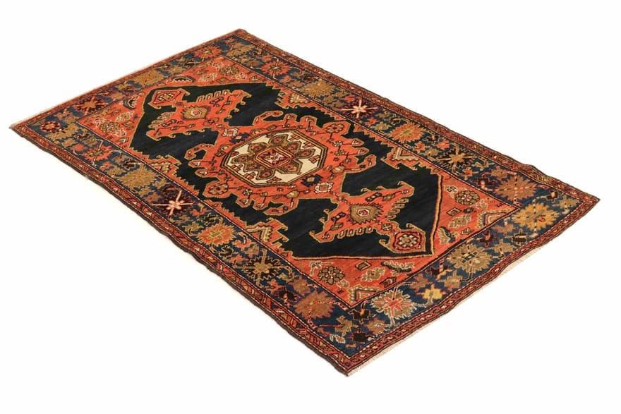 Antiker Perserteppich aus Iran, 196 × 115 cm