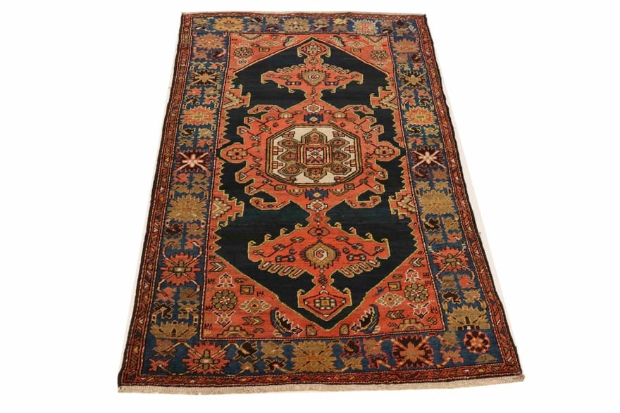 Antiker Perserteppich aus Iran, 196 × 115 cm