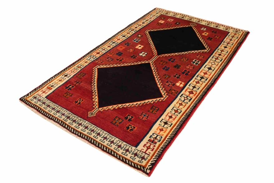 Qashqai Perserteppich aus Iran, 209 × 120 cm