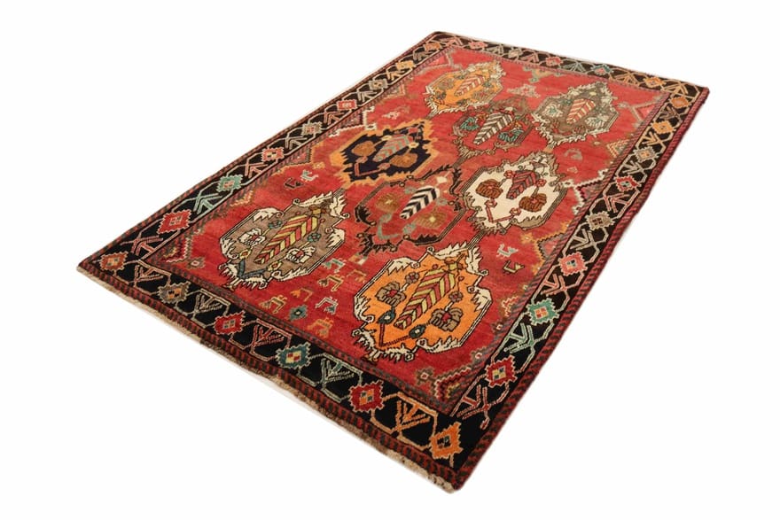 Qashqai Perserteppich aus Iran, 217 × 131 cm