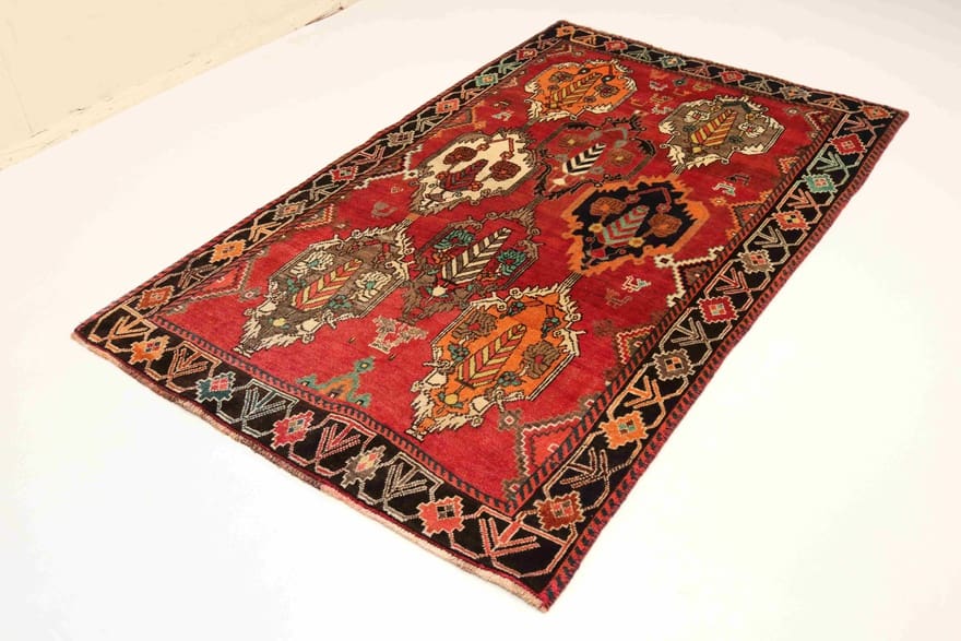 Qashqai Perserteppich aus Iran, 217 × 131 cm