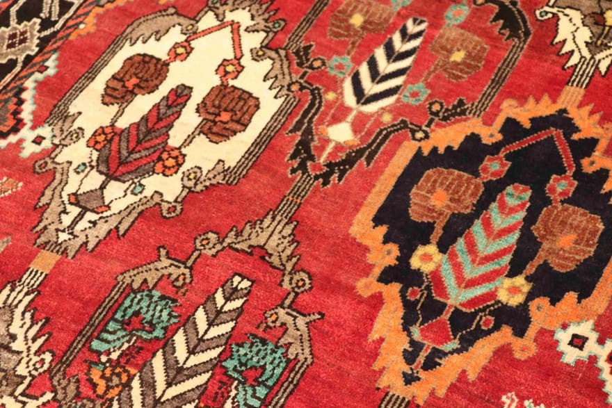 Qashqai Perserteppich aus Iran, 217 × 131 cm