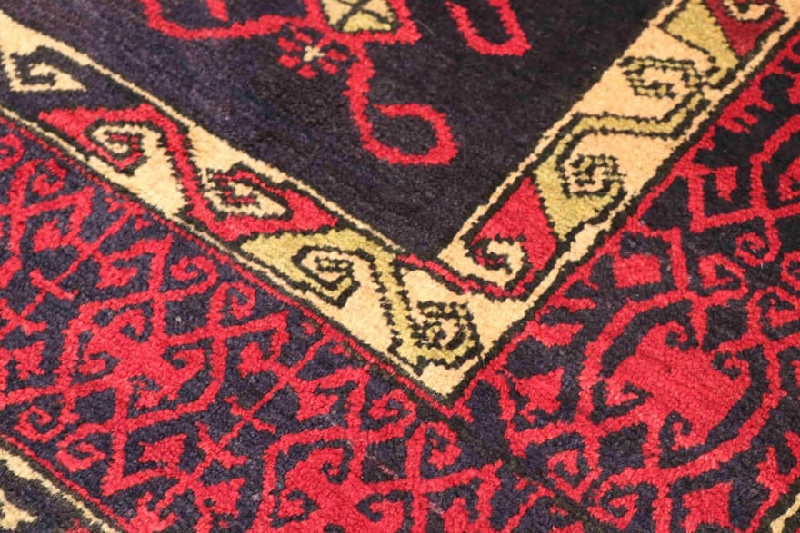 Baluch Orientteppich antik, 198 × 120 cm, Wolle
