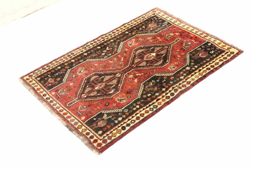 Handgeknüpfter Qashqai Perserteppich 180 × 122 cm