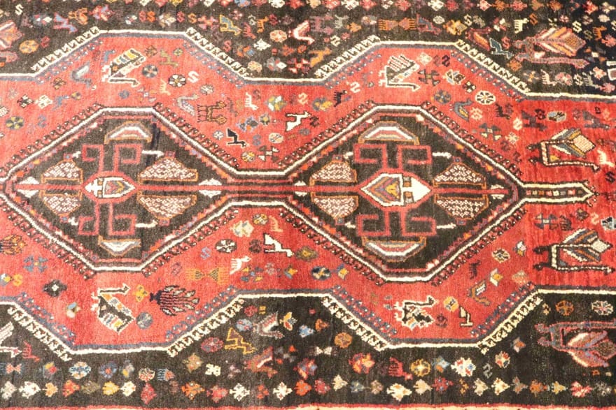 Handgeknüpfter Qashqai Perserteppich 180 × 122 cm
