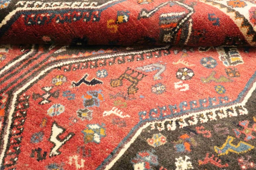 Handgeknüpfter Qashqai Perserteppich 180 × 122 cm
