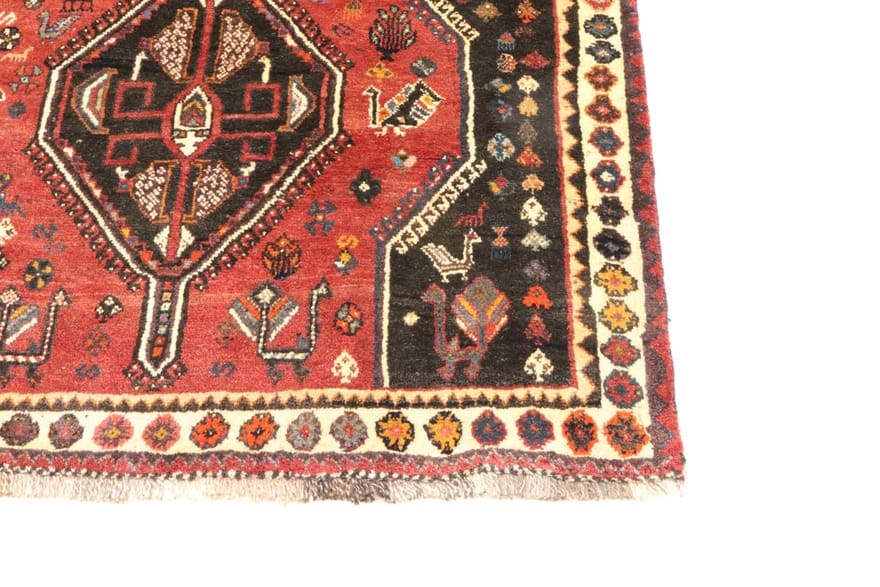 Handgeknüpfter Qashqai Perserteppich 180 × 122 cm