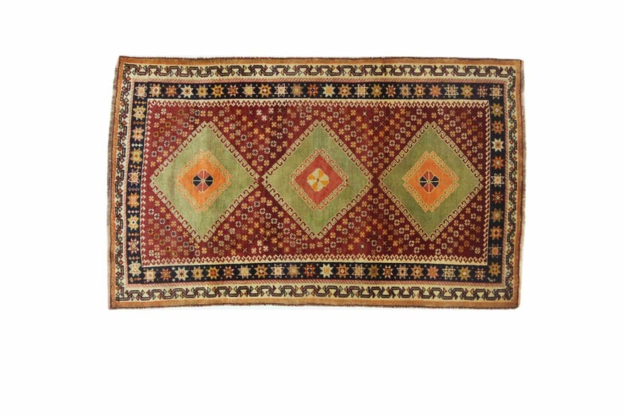 Handgeknüpfter Qashqai Perserteppich, 216 × 128 cm