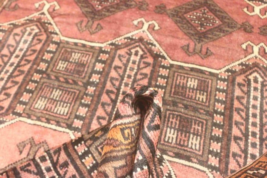 belutsch-orientteppich-216x120-cm-handgeknupft-aus-wolle-6 Handgeknüpfter Baluch Perserteppich, 214 × 119 cm, Wolle