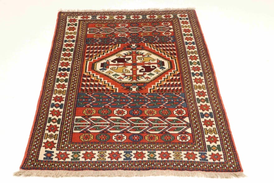 Handgeknüpfter Perserteppich, 203 × 115 cm