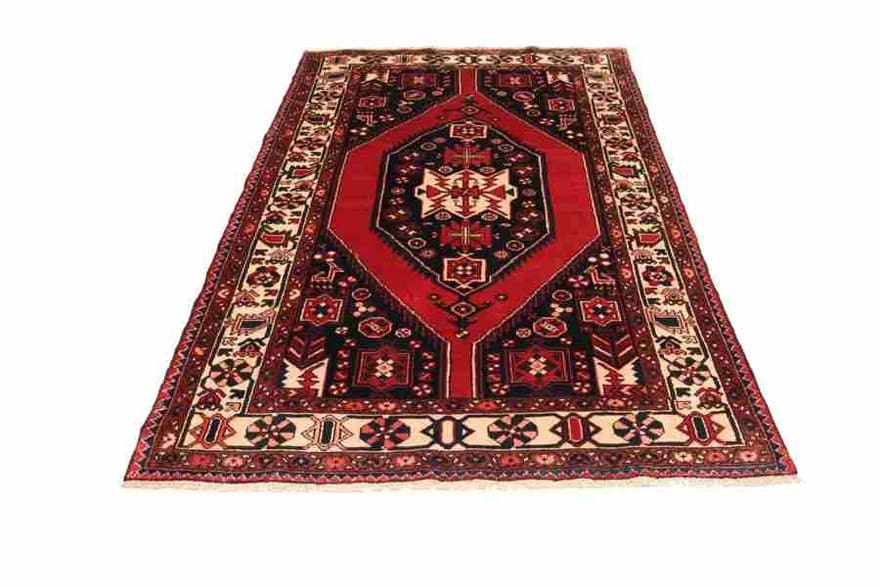Handgeknüpfter Hamadan Perserteppich, 214 × 137 cm, Wolle