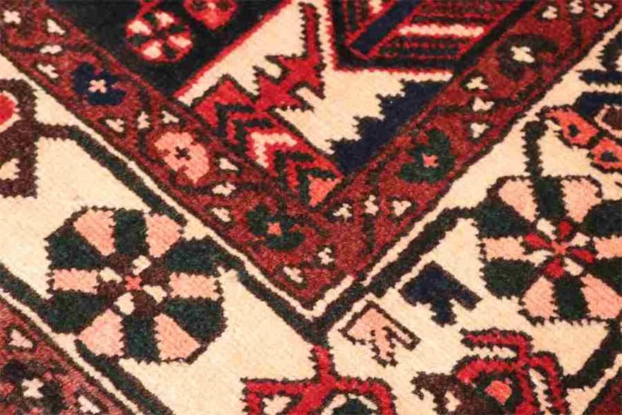 Handgeknüpfter Hamadan Perserteppich, 214 × 137 cm, Wolle