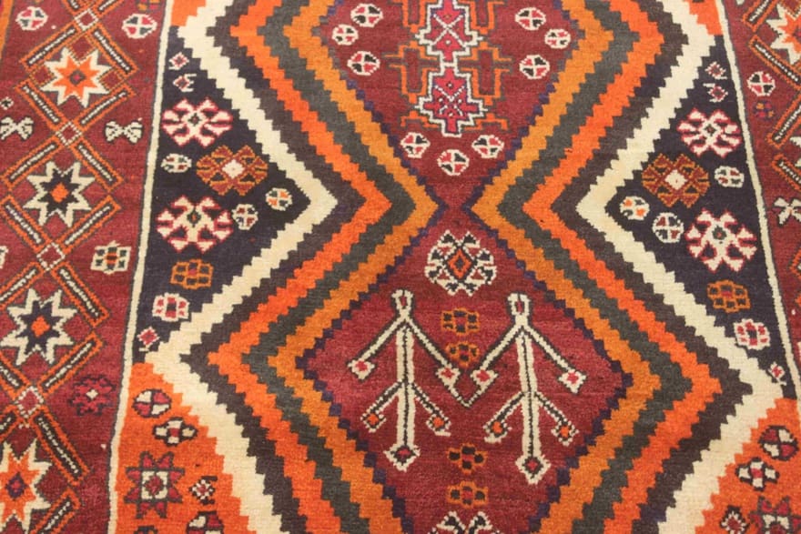 Qashqai Perserteppich 220 × 125 cm aus Wolle, handgeknüpft