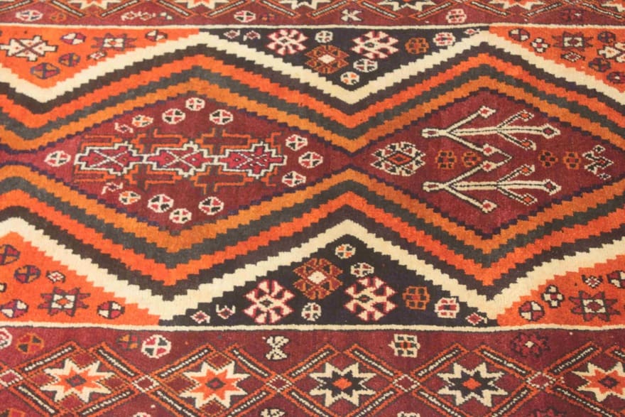 Qashqai Perserteppich 220 × 125 cm aus Wolle, handgeknüpft