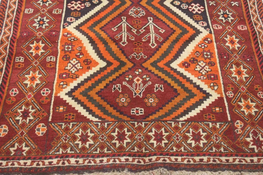 Qashqai Perserteppich 220 × 125 cm aus Wolle, handgeknüpft