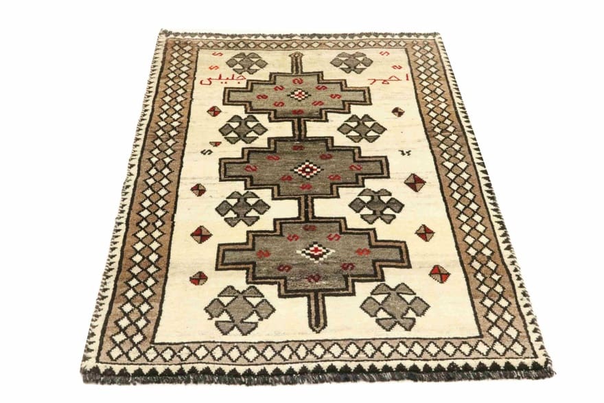 Handgeknüpfter Shiraz Perserteppich 208 × 132 cm