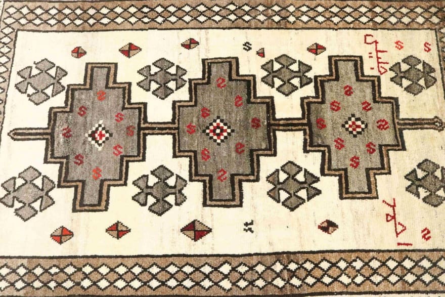 Handgeknüpfter Shiraz Perserteppich 208 × 132 cm