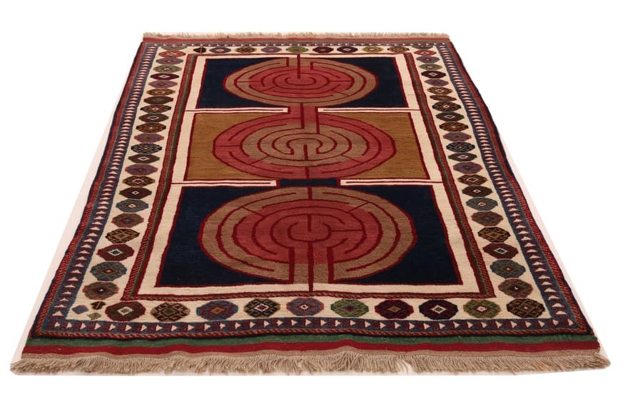 Gabbeh Perserteppich 234 × 158 cm aus Wolle, handgeknüpft