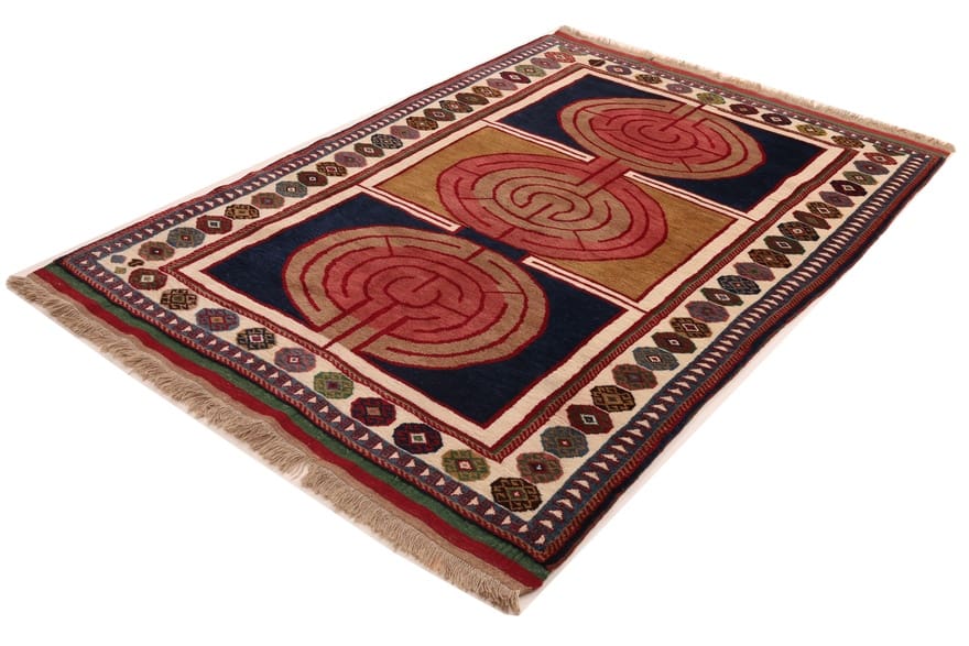 Gabbeh Perserteppich 234 × 158 cm aus Wolle, handgeknüpft