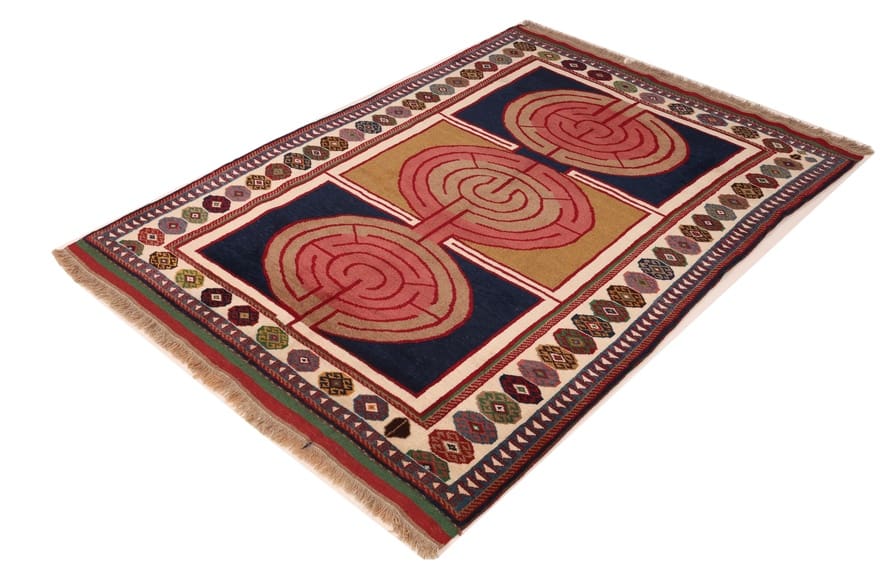 Gabbeh Perserteppich 234 × 158 cm aus Wolle, handgeknüpft