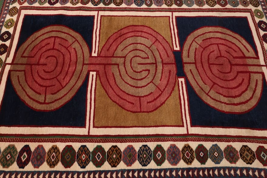 Gabbeh Perserteppich 234 × 158 cm aus Wolle, handgeknüpft