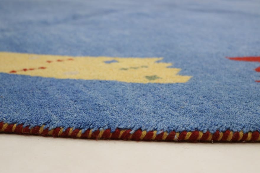 Gabbeh Orientteppich 250 × 250 cm aus Wolle, handgeknüpft