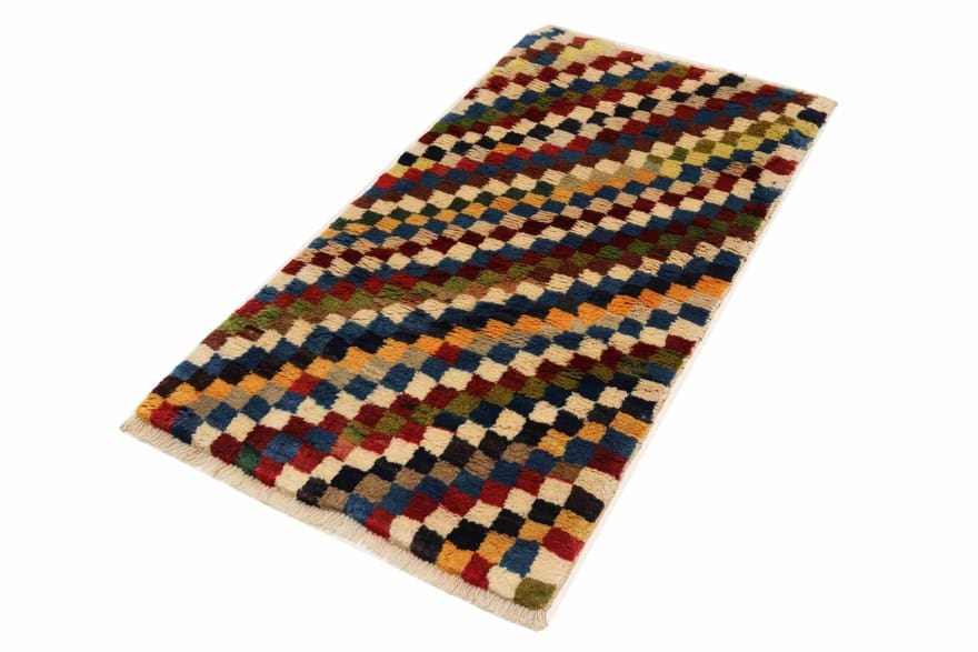 Handgeknüpfter Shiraz Perserteppich 134 × 74 cm