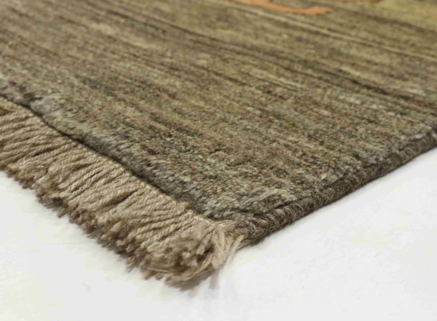 gabbeh-teppich-162x91-cm-geometrische-muster-handgeknupft-10 Gabbeh Orientteppich aus Indien, 160 × 90 cm