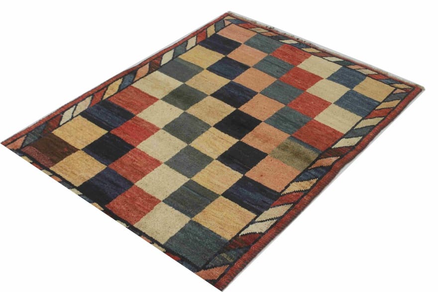 Qashqai Perserteppich aus Iran, 140 × 102 cm