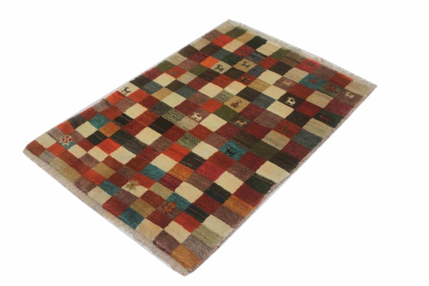 Handgeknüpfter Qashqai Perserteppich 123 × 85 cm