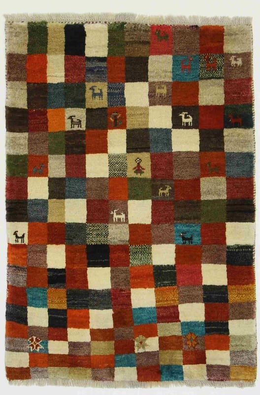 Handgeknüpfter Qashqai Perserteppich 123 × 85 cm