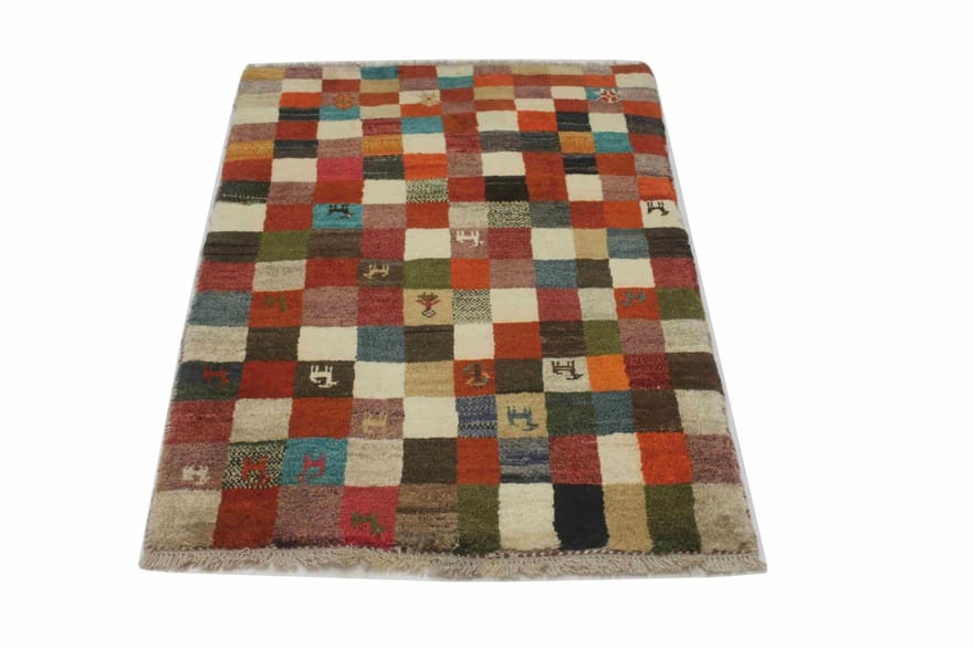 Handgeknüpfter Qashqai Perserteppich 123 × 85 cm