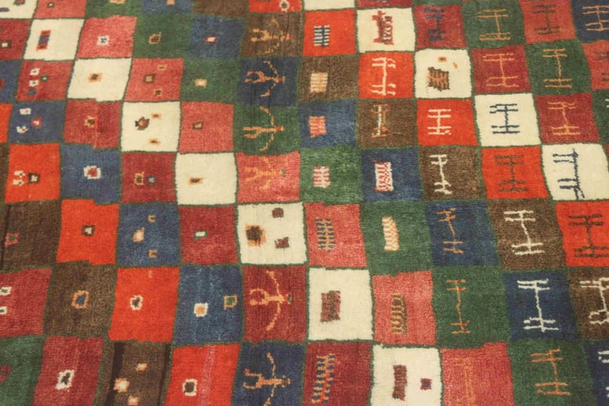 Qashqai Perserteppich aus Iran, 158 × 109 cm