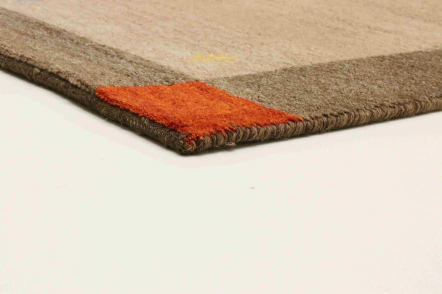 Gabbeh Orientteppich 140 × 70 cm aus Wolle, handgeknüpft