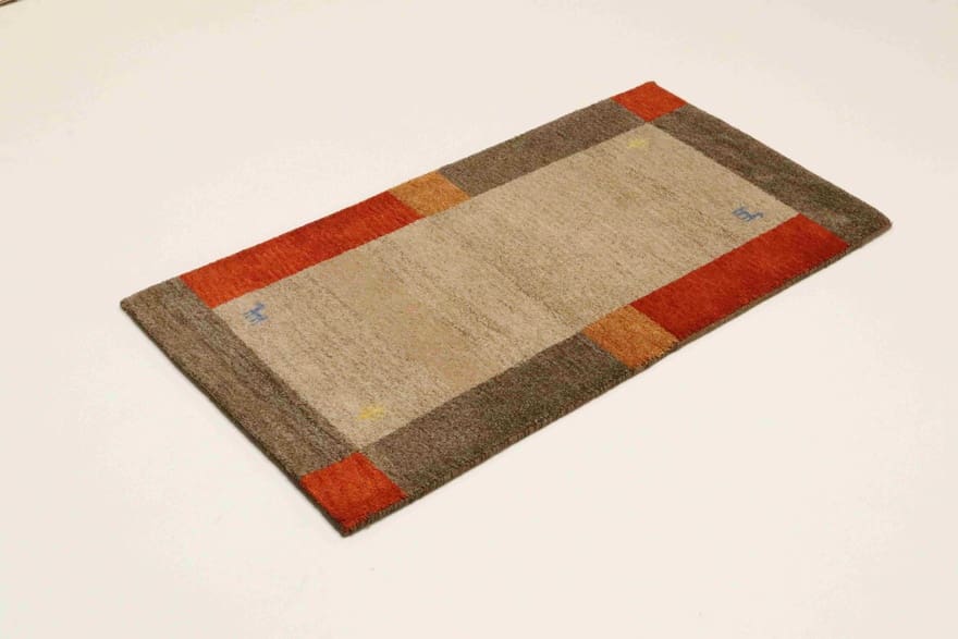 Gabbeh Orientteppich 140 × 70 cm aus Wolle, handgeknüpft